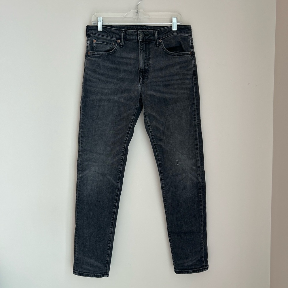 Black American Eagle 🦅 Airflex Jeans 👖 Size 31x32 - Picture 3 of 12